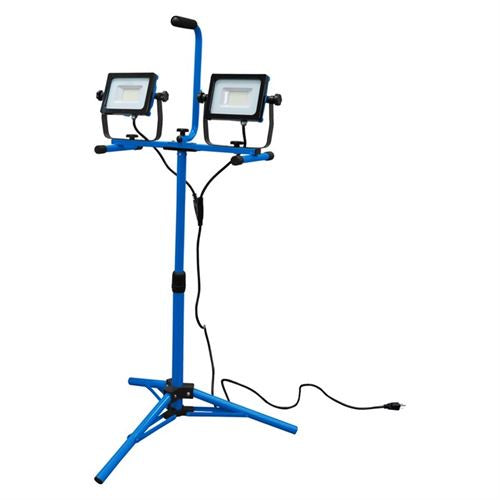 140491 SMD LED Worklight Dual Head W/Tripod & Stand 2x 32W 6000lm