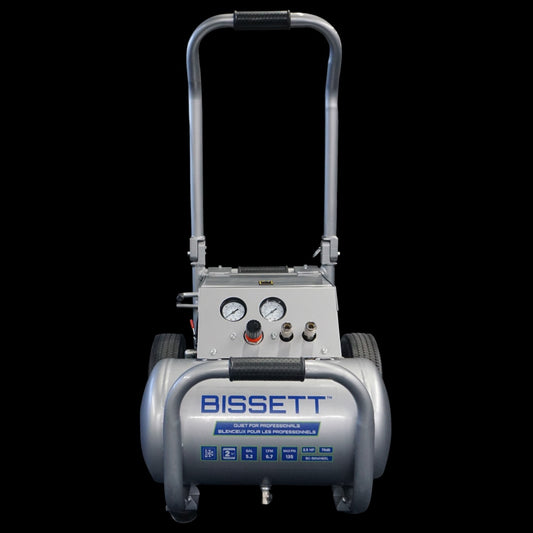 BC-5GWHEEL BISSETT 2.5HP, 4.5CFM, 4 POLE MOTOR  OIL FREE COMPRESSOR