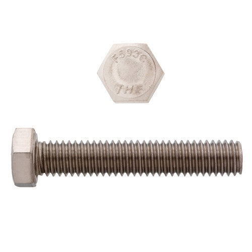 1/4"-20 x 2" Hex Head Cap Screws 18.8 Stainless Steel UNC FT 100 Pcs