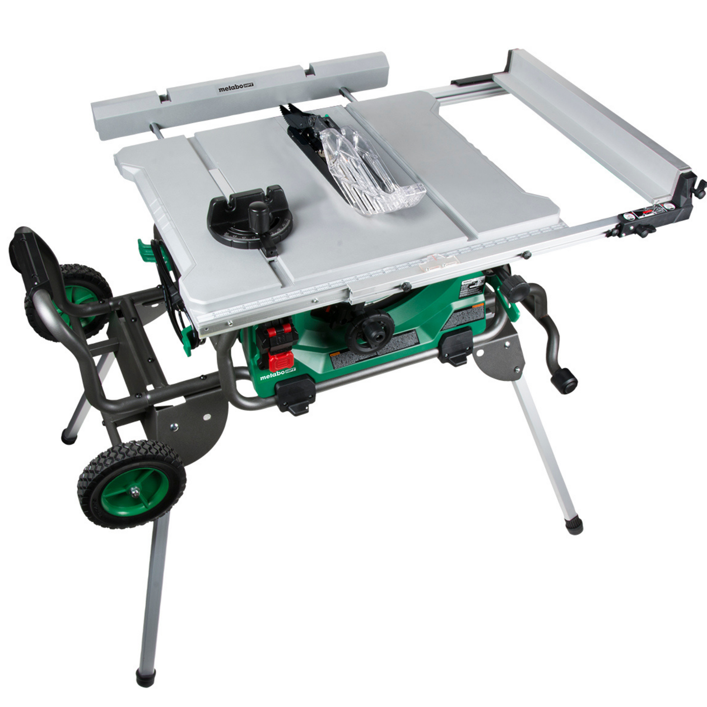 C10RJM 10'' Jobsite Table Saw. 15-Amp. With Fold & Roll Stand