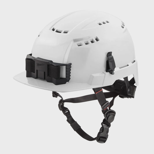 Milwaukee BOLT White Front Brim Vented Safety Helmet (USA) - Type 2, Class C