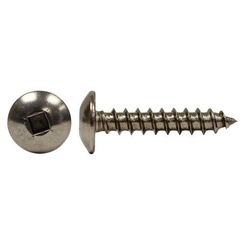 Hillman 5164-204 10 x 3" Truss Head Square Drive Metal Screws 18.8 Stainless Steel 100 Pcs