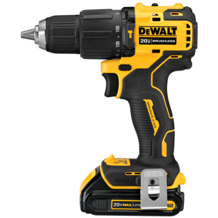 DCD709C2 Dewalt 20V Brushless 1/2"Hammer Drill/driver Kit Atomic