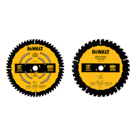 DWA112CMB Dewalt 12 in. 40T / 60T General Purpose Combo Pack
