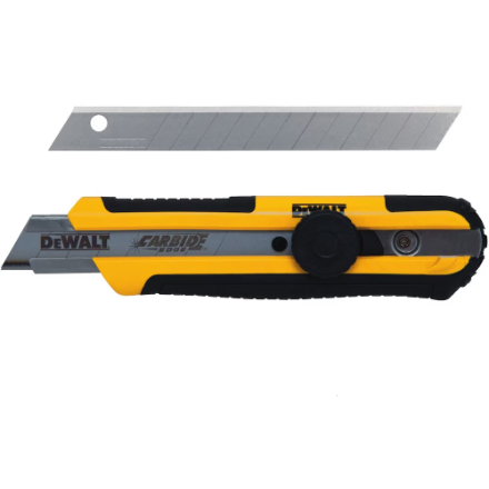 DEWALT 25mm Single Blade Snap off Knife with Blades