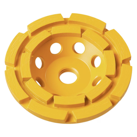 DEWALT 7-Inch Double Row Diamond Cup Grinding Wheel Blister (DW4775)