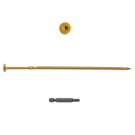 H Paulin PRO 621513 3/8x10-inch Truss Head Star Drive Structural Screw 50 pcs