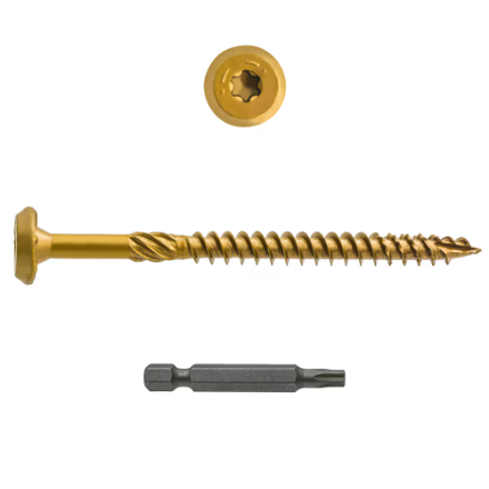 H PaulinPRO 621510 3/8x5-inch Truss Head Star Drive Structural Screw 50 pcs