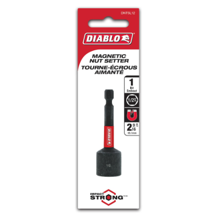 Diablo 1/2 in. x 2 9/16 in. Magnetic Nut Setter