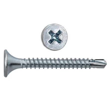 H Paulin #6 x 1-1/4 -inch Flat Head Phillips Drive Drywall Screws Self-Drilling Fine-100pcs