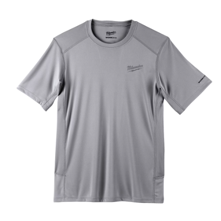 Milwaukee Tool Men's X-Large Gray GEN II WORKSKIN Light Weight Performance Short-Sleeve T-Shirt