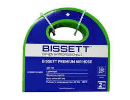 BISSETT 3/8"x100' HYBRID POLYMER -40C AIR HOSE GREEN