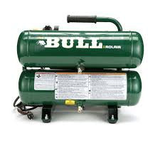 FC2002 Rolair BULL SERIES 2 HP 115V DD COMP 3400 RPM W/STACKED SAUSAGE TANK DESIGN