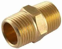 BAF-BN14B 1/4" BRASS HEX NIPPLE