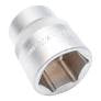201 3/4" Dr. Hex Socket, Steel- CrV, Finish- Matt Chrome,36mm