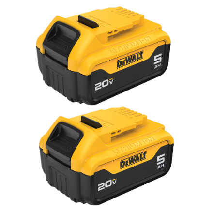 DEWALT 20V MAX Starter Kit with (2) 5.0Ah Batteries and Charger