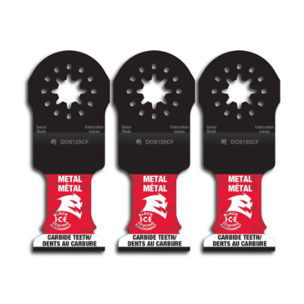 Diablo 1-1/4 inch Starlock Carbide Oscillating Blades for Metal Cutting (3-Pack)