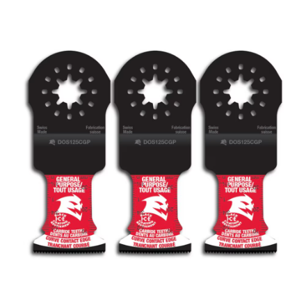 Diablo 1-1/4 inch Starlock Carbide Oscillating Blades for General Purpose Cutting (3-Pack)