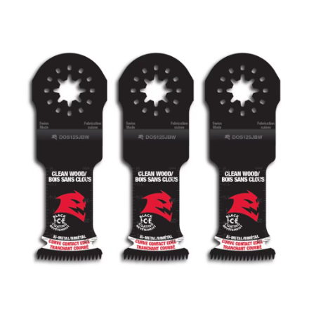 Diablo 1-1/4 inch Starlock Bi-Metal Oscillating Blades for Clean Wood Cutting (3-Pack)