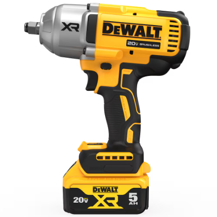 DEWALT 20V MAX XR 1/2 In. Lithium-Ion Cordless Brushless Impact Wrench Kit with Hog Ring Anvil