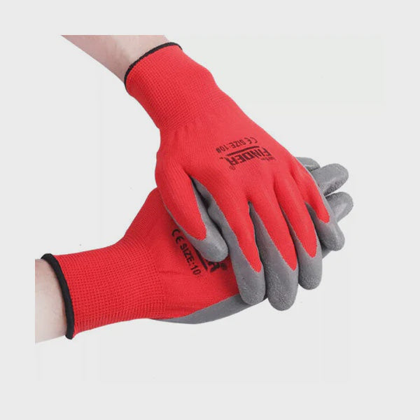 N2001XL 13 Gauge Red Brushed -Black Latex Size XL