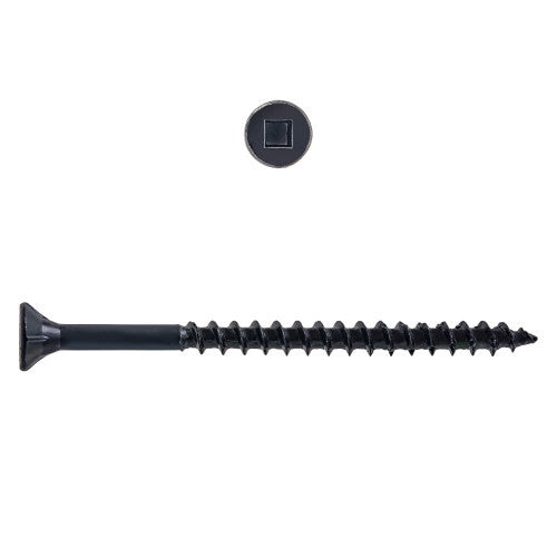 8 x 3" Flat Head Construction Screw Black 1500Pcs