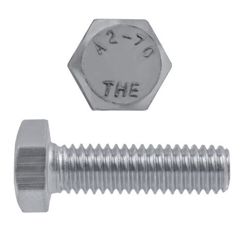 M6-1.00 x 25mm Metric Hx Hd Cap Scr 18.8 SS Coarse DIN933 FT 50 Pcs
