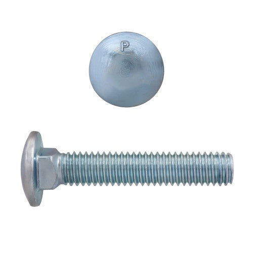 3/8"-16 x 2" Carriage Bolts Zinc Grade 2 UNC FT 450 Pcs