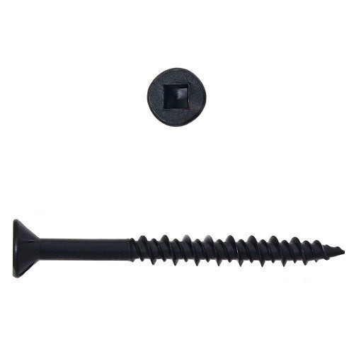 Flat Head Square Drive Floor Screws Steel Phosphate (8 x 3") - 1500 pc