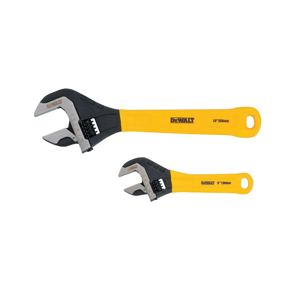 DEWALT Dip Grip Adjustable Wrench Set (2-Pack)