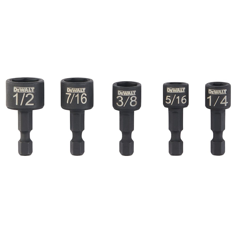 DEWALT Compact 5-Piece Magnetic Nut Driver Set