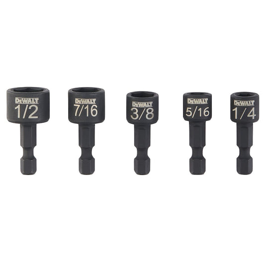 DEWALT Compact 5-Piece Magnetic Nut Driver Set