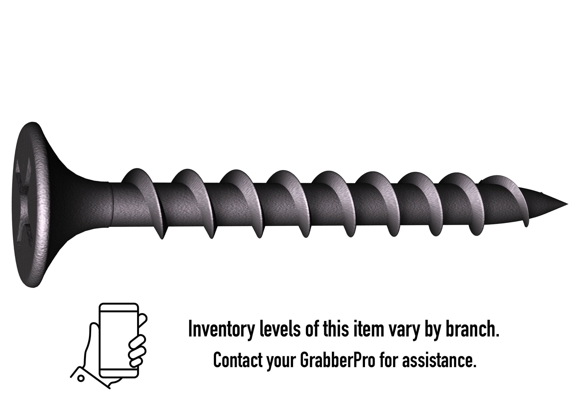 Grabber 7 x 2-in Phillips, Bugle Head, Coarse Thread, Phosphate Drywall Screws