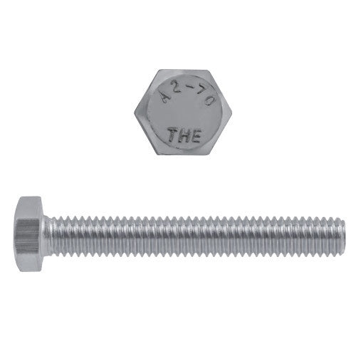 M10-1.50 x 60mm Metric Hex Hd Cap Scr 18.8 SS Coarse DIN933 FT 10 Pcs