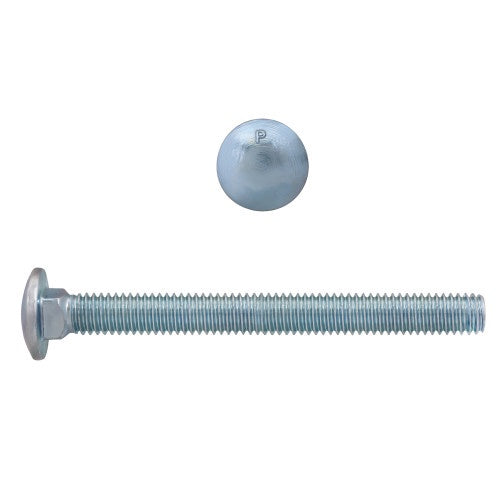 3/8"-16 x 4" Carriage Bolts Zinc Grade 2 UNC FT 225 Pcs