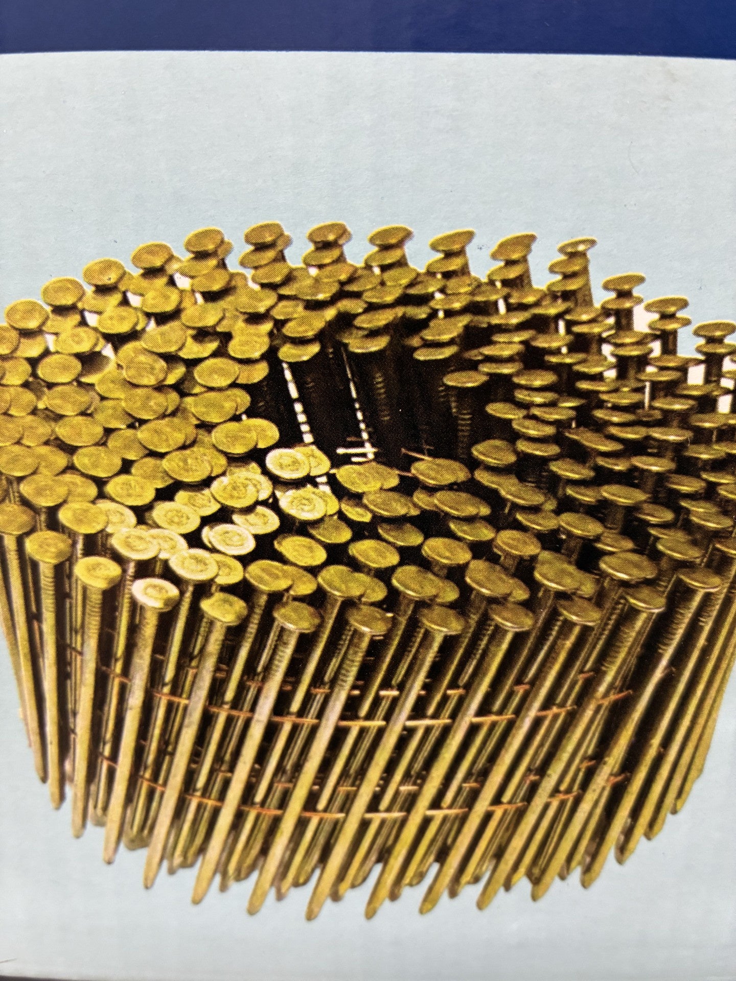 VR 2-1/2" x .131 Smooth Bright 15D Coil Nails 4M a Box