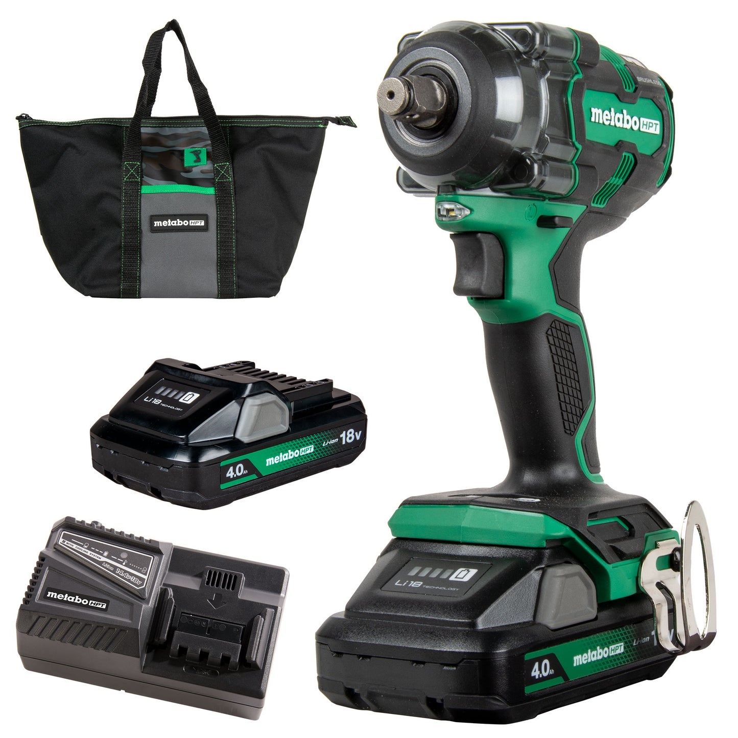 Metabo-18V MultiVolt™ 1/2" Cordless Impact Wrench | Metabo HPT WR18DH