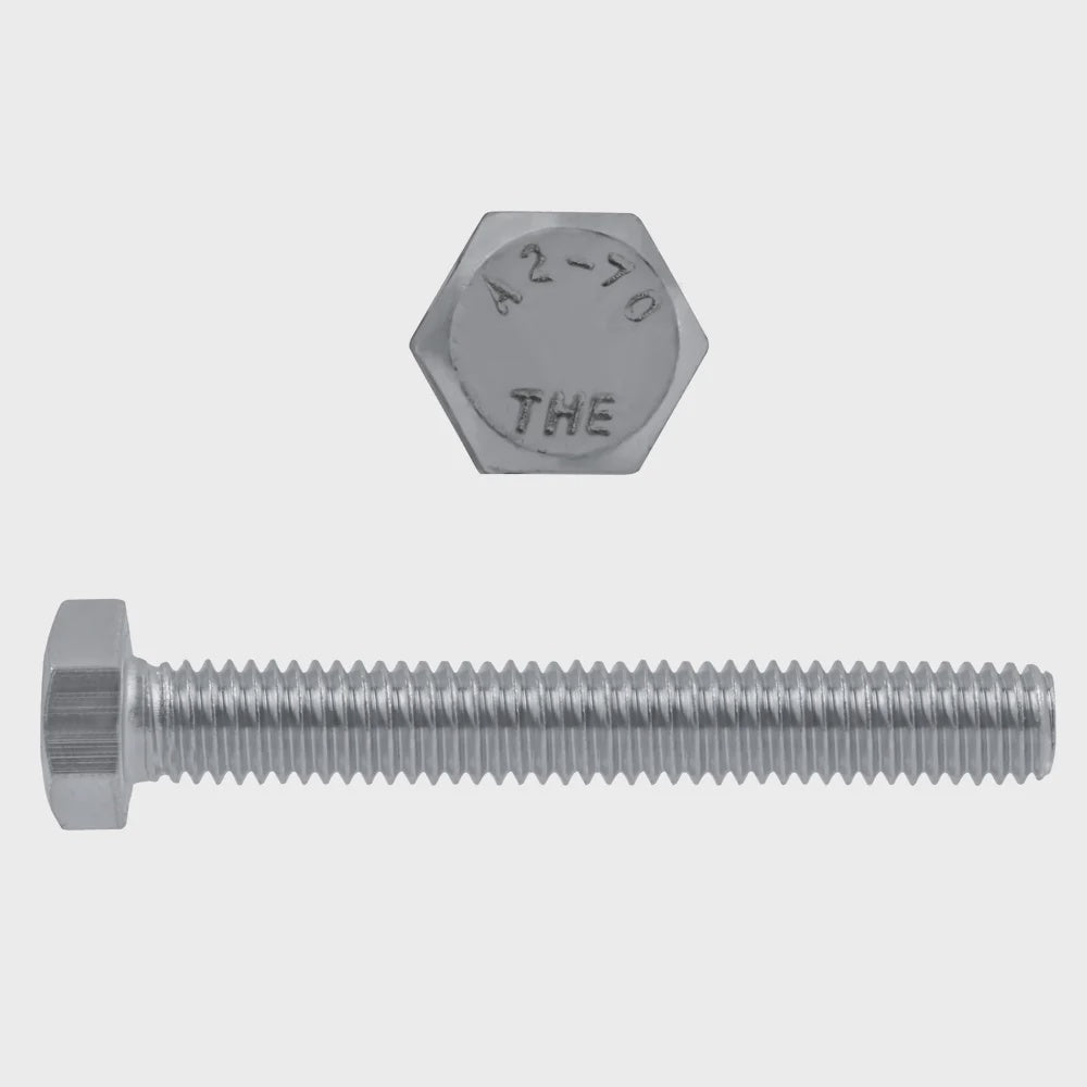 H. Paulin 5900-317 Paulin M6-1.00 x 60mm Metric Hex Head Cap Screws 18.8 Stainless Coarse DIN933 FT 25 Pcs