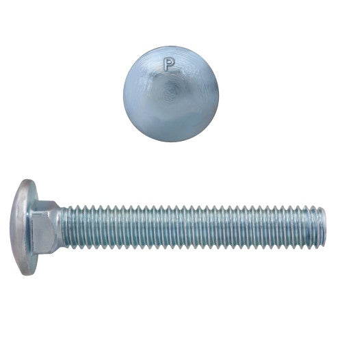 3/8"-16 x 2-1/2" Carriage Bolts Zinc Grade 2 UNC FT 350 Pcs